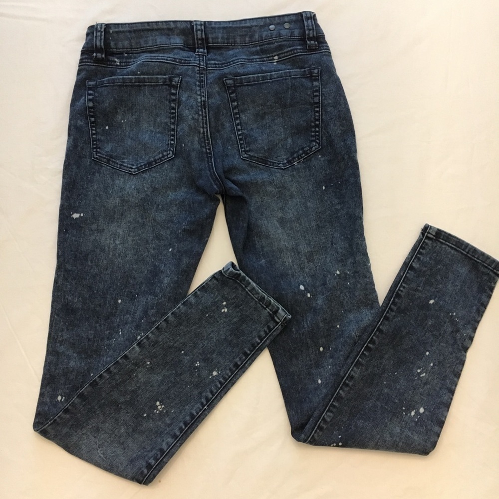 CAbi Constellation Wash Paint Skinny Jeans - Sz 2 - Picture 2 of 11